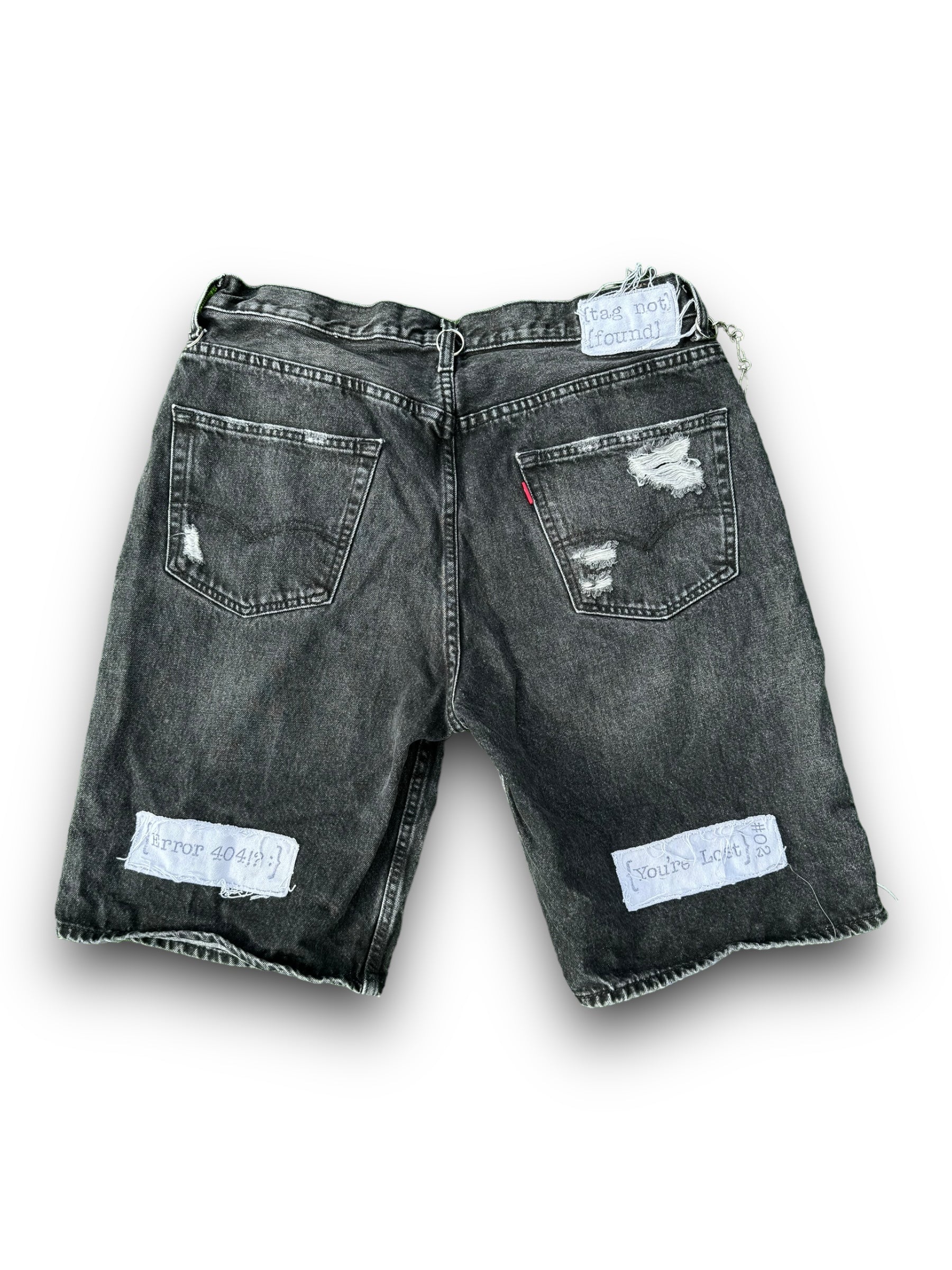Web-Surfer Denim Shorts