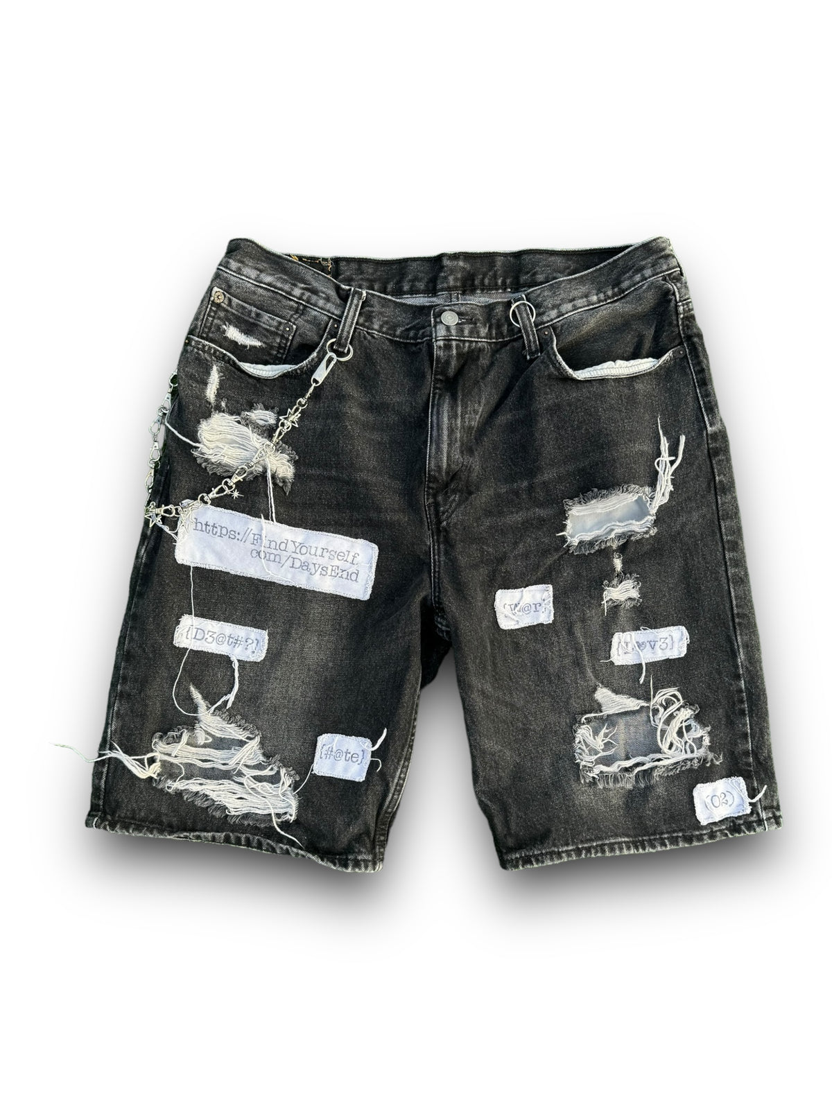 Web-Surfer Denim Shorts