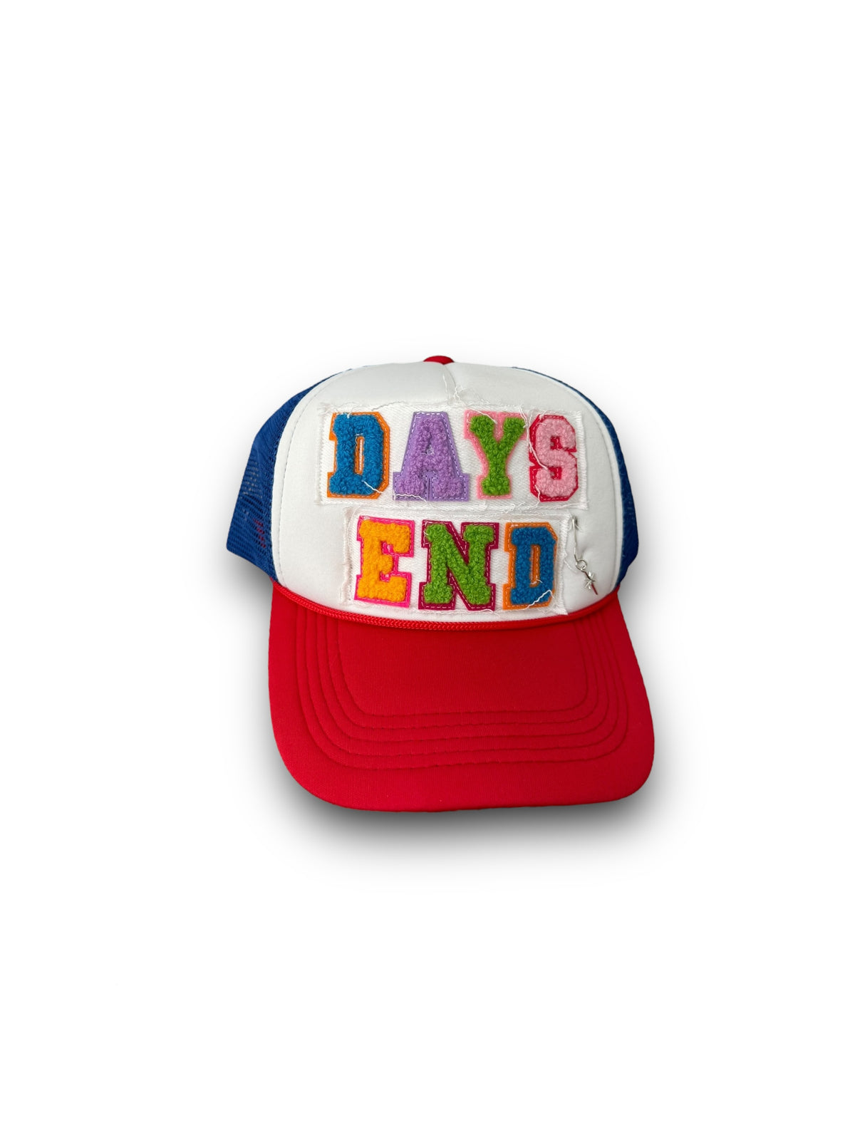 Blue/ Red Alphabet Trucker