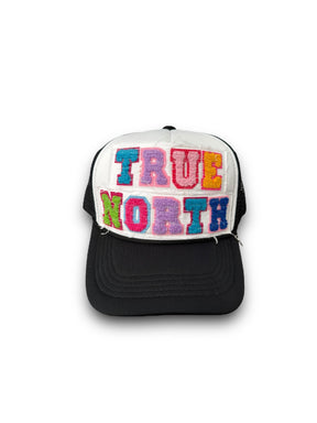 Black Alphabet Trucker