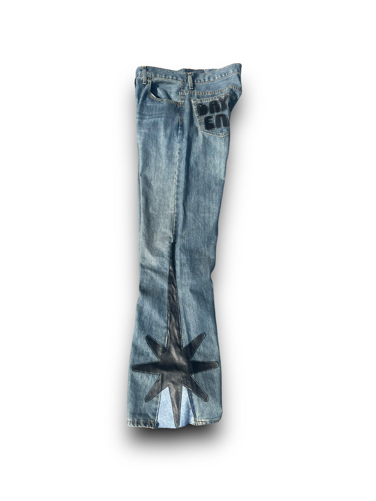 Side-Star Flared Denim